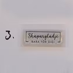 Clear Stamps - Handgjord Skaparglädje (Tillfällig produkt med val)