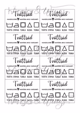 DIGI - Etikett Tvättråd - A4 (PDF)