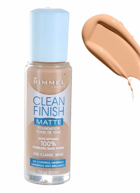 Rimmel CLEAN Finish MATTE Foundation - Classic Beige