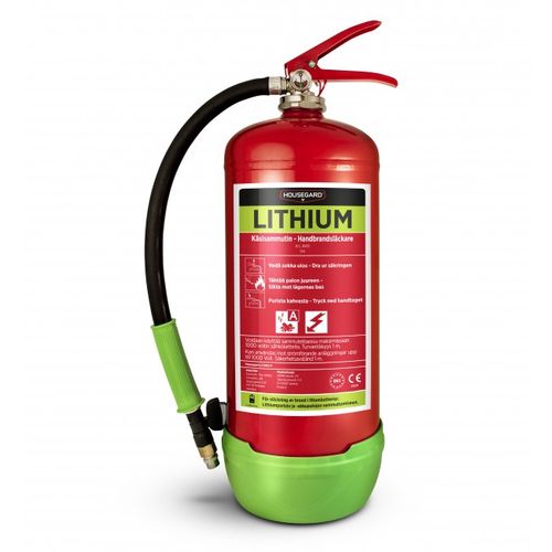 Housegard 6 liter AVD brandsläckare, röd, LITHEX6 13A