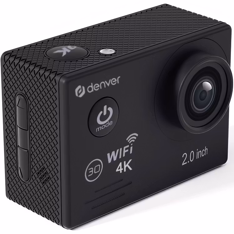 Action-kamera 4K Wi-Fi 8Mpixel 140° vid-vinkel ACK-8064