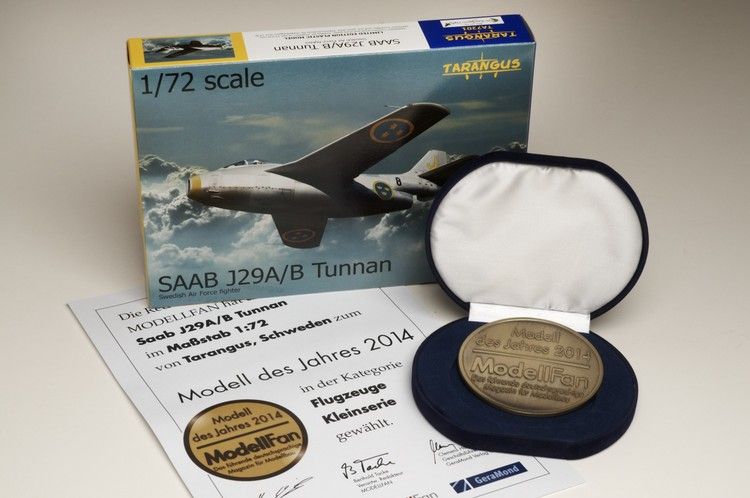 SAAB J29A/B Tunnan 1/72 SOLD OUT