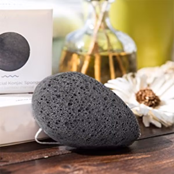Konjac svamp svart