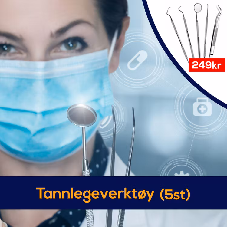 Tannlegeverktøy (5 stk)