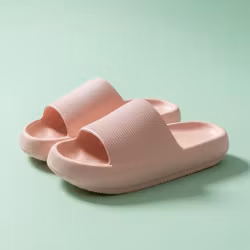 Elastiske tøfler (rosa)