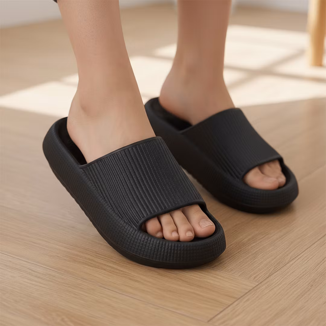 Ekstra myke tøfler (svarte)