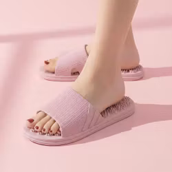 Rosa tøfler (massasjepunkter)