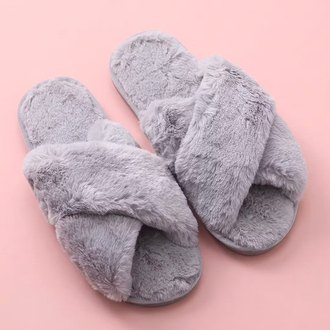 Myke innendørs tøfler (grå)