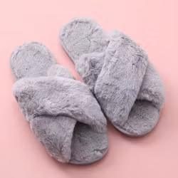 Myke innendørs tøfler (grå)