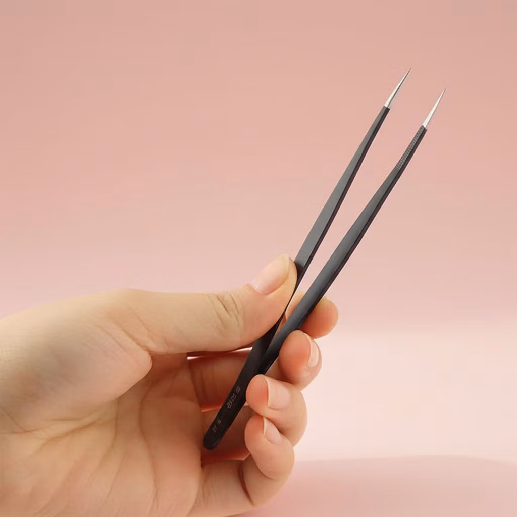 Stål pinsett (2stk)