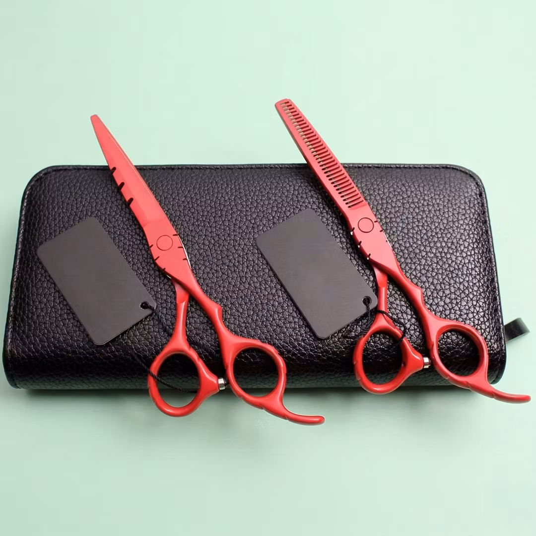 Frisørsakser proffs rød (2 stk)