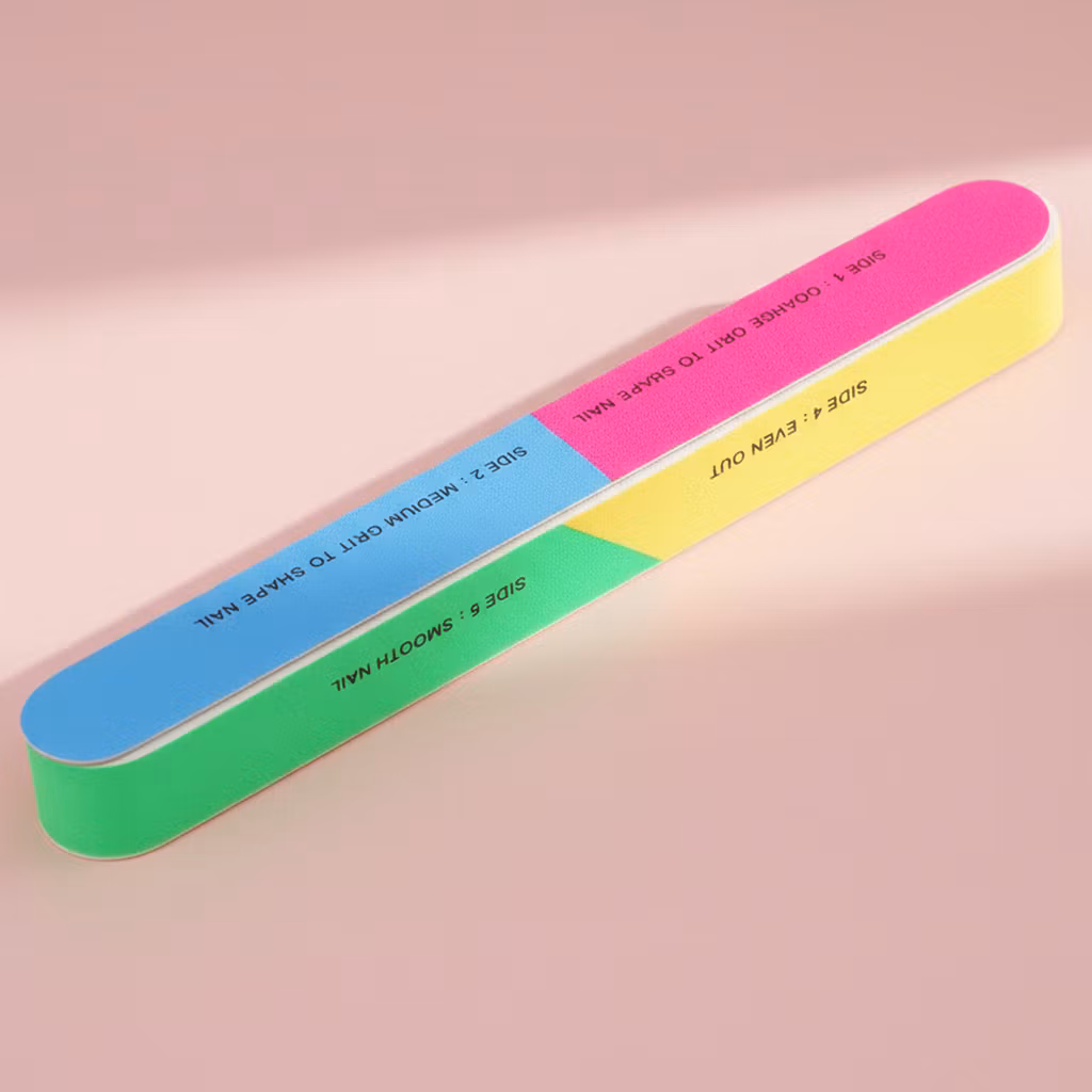 Neglfil med 7 slipende overflater