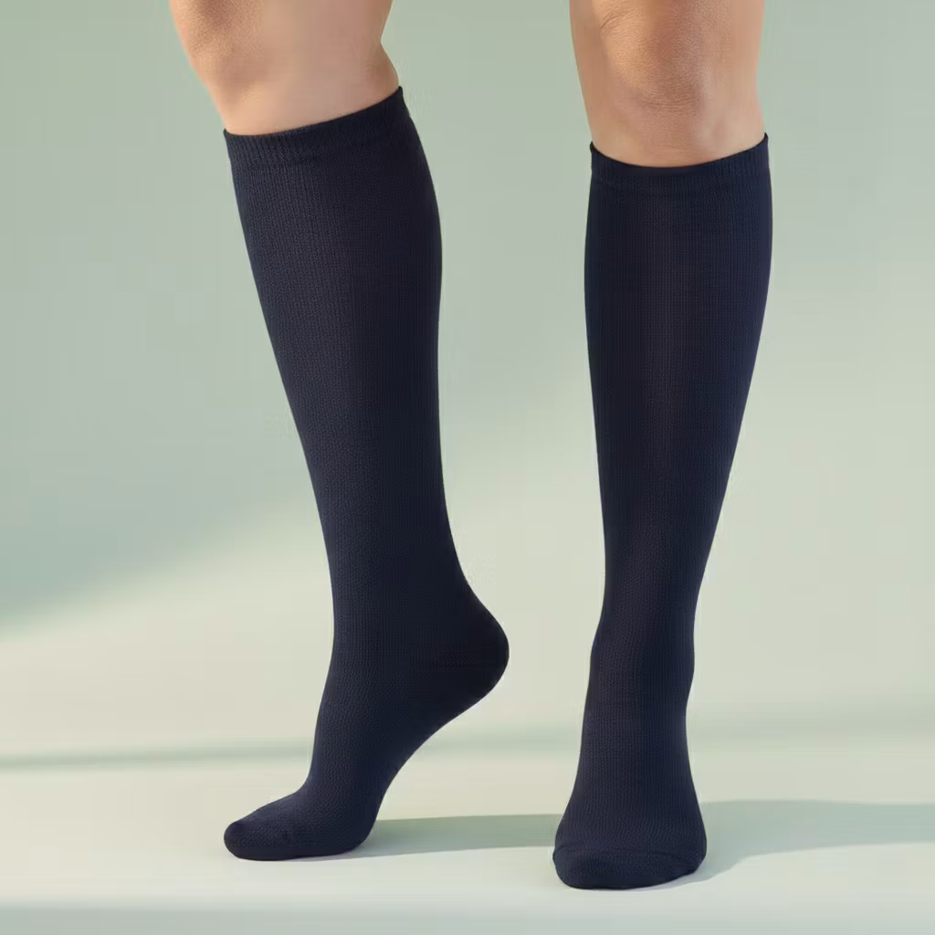 Sokker med kompresjon (blå)