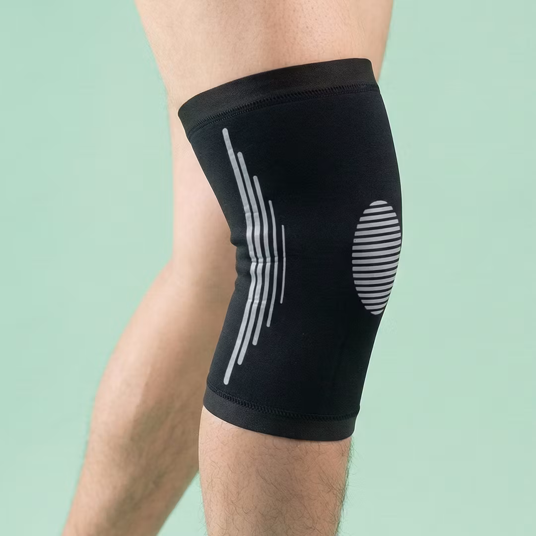 Knestøtte elastisk (grå)