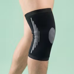 Knestøtte elastisk (grå)