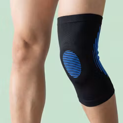 Støtte for kne elastisk (Blå)