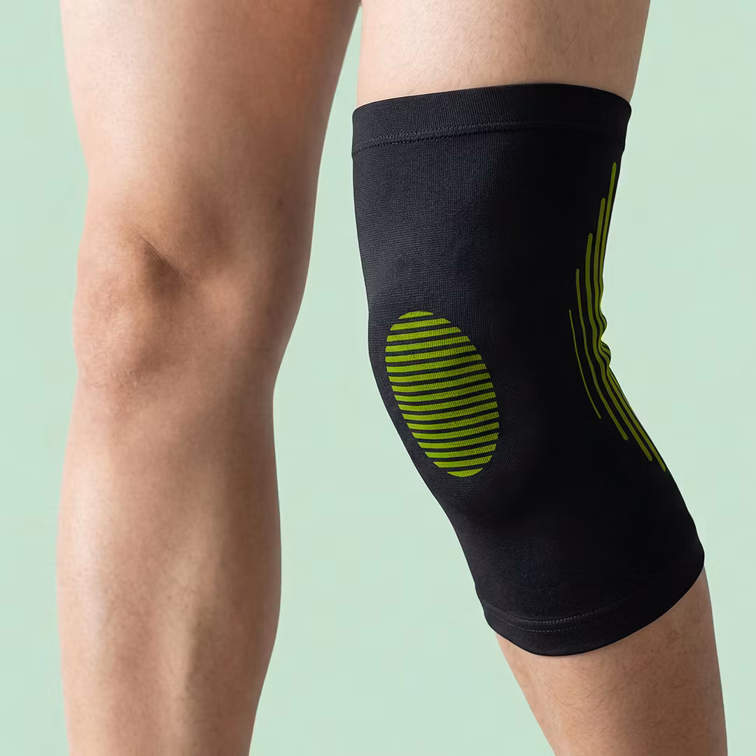 Beskyttelse for kne elastisk (grønn)