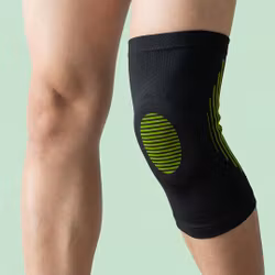Beskyttelse for kne elastisk (grønn)
