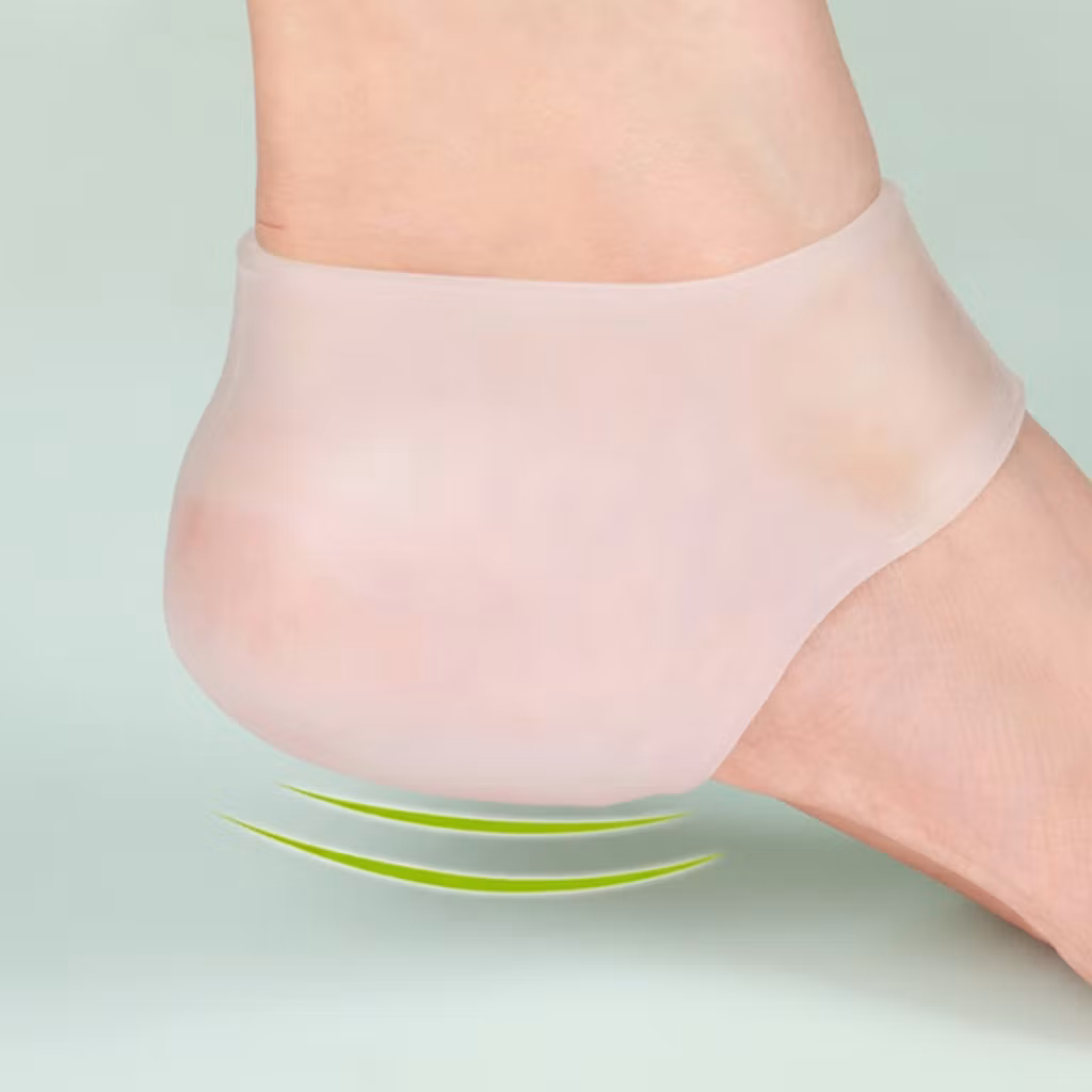 Hælstøtter i myk silikon (2 stk)