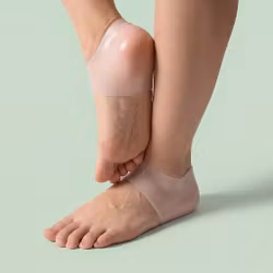 Hælstøtter i myk silikon (2 stk)