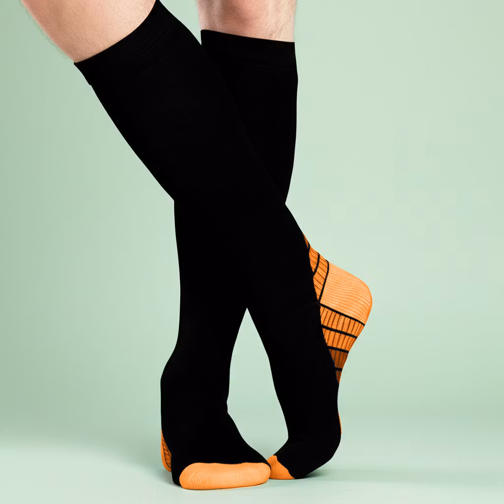 Støttestrømper aktiv oransje