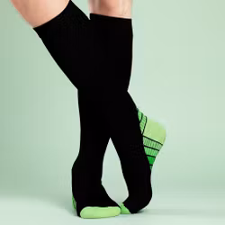 Strømper kompresjon grønn