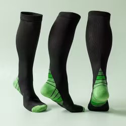Strømper kompresjon grønn