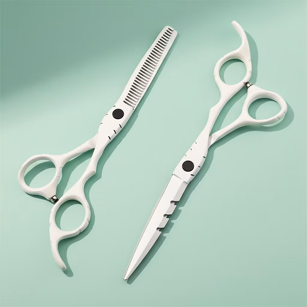 Frisørsakser proffs hvit (2 stk)