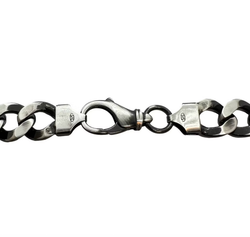 Catwalk - Pansarlänk Armband Oxiderat Silver