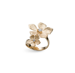 Catwalk Exclusive - Ring Stardust Flower Förgyllt Silver