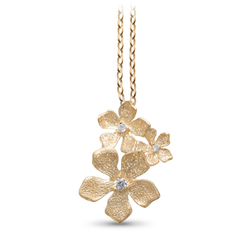 Catwalk Exclusive - Hänge Stardust Flower Förgyllt Silver