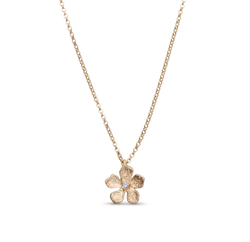 Catwalk Exclusive - Halsband Stardust Flower Förgyllt Silver