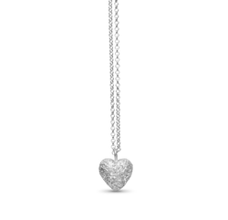 Catwalk Exclusive - Halsband Stardust Heart Rhodinerat Silver