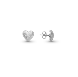 Catwalk Exclusive - Örhängen Stardust Heart Rhodinerat Silver