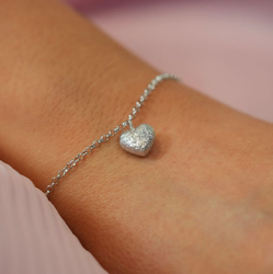 Catwalk Exclusive - Armband Stardust Heart Rhodinerat Silver