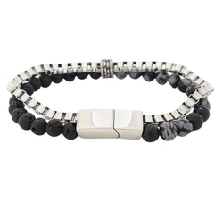 Catwalk - Armband Bead Lava Svart
