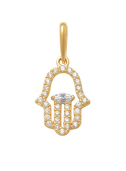 Guldhänge Fatimas Hand 18K