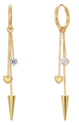 Edblad - Peak Hoops Multi Heart Gold