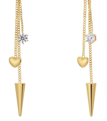 Edblad - Peak Hoops Multi Heart Gold