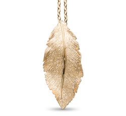 Catwalk Exclusive - Hänge Stardust Leaf Förgyllt Silver