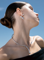 Lineargent - Stel halsring