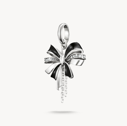 Thomas Sabo -  ROSETT SVART CONNECT SILVER
