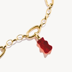 Thomas Sabo -  GUMMY BEARS I RÖTT CONNECT GULDPLÄTERAD