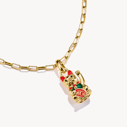 Thomas Sabo - VINKANDE KATT FLERFÄRGAD CONNECT GULDPLÄTERAD