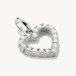 Thomas Sabo - HJÄRTA MED VITA STENAR CONNECT SILVER