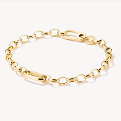 Thomas Sabo - ARMBAND MED EN CONNECT-LINK GULDPLÄTERAD