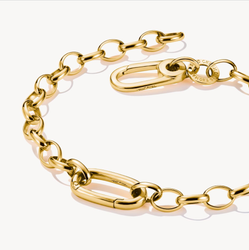 Thomas Sabo - ARMBAND MED EN CONNECT-LINK GULDPLÄTERAD