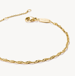 Thomas Sabo - ARMBAND SINGAPORE-DESIGN GULDPLÄTERAD