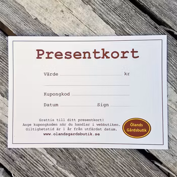 Presentkort