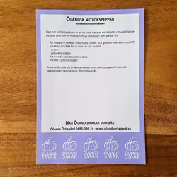 Öländsk Vitlökspeppar, påse
